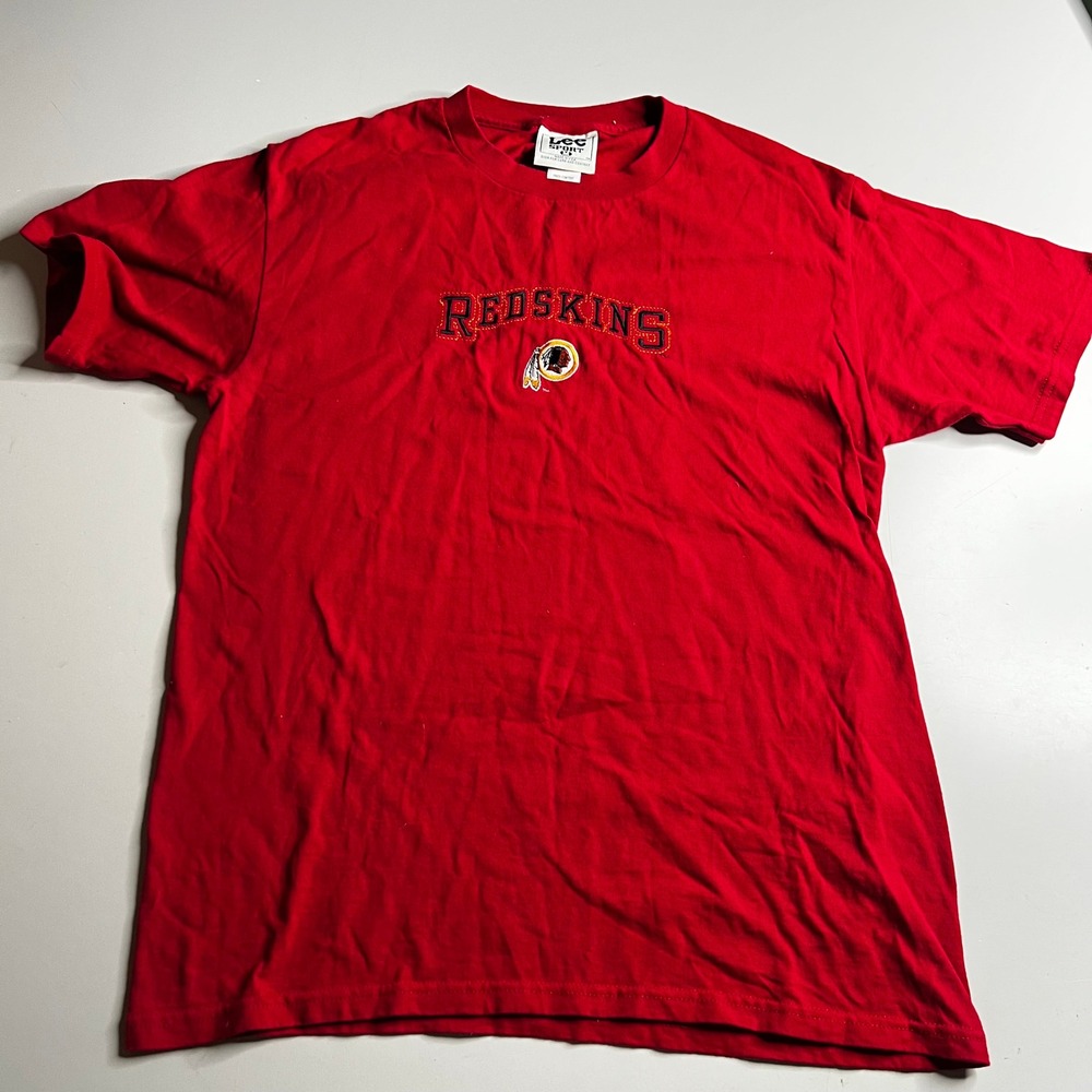Vintage 1996 Lee Sport‎ Washington Redskins Red Embroidered T-Shirt Mens Medium